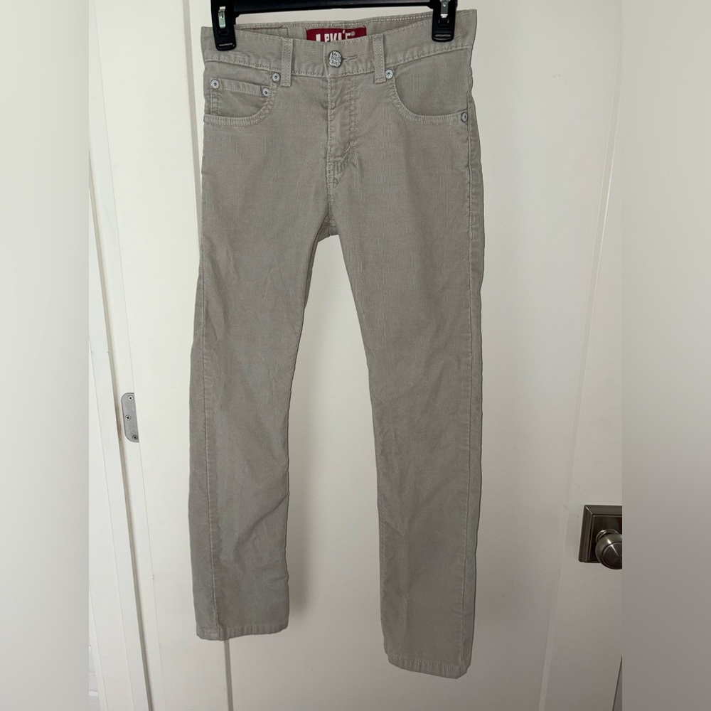 Levi's 511 corduroy skinny jeans boy's sz 12 Reg EUC LN